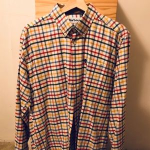 Barbour flannel long sleeve shirt